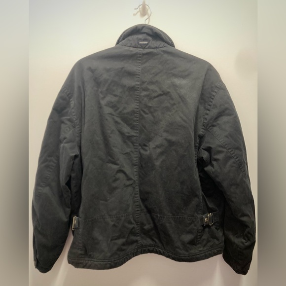 Vintage Dockers Men's Bomber Jacket with Leather Collar - Picture 2 of 9